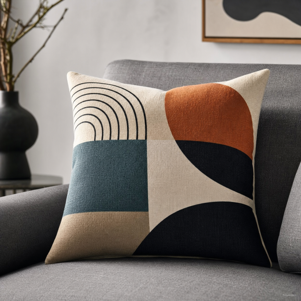 Modern Abstract Couch Pillow